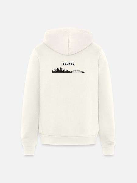 Sydney - Unisex Full Zip Hoodie - vintage white