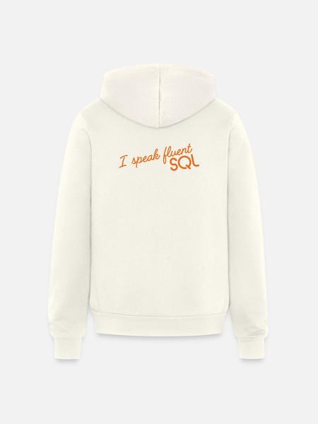 I_speak_fluent_SQL2 - Unisex Full Zip Hoodie - vintage white