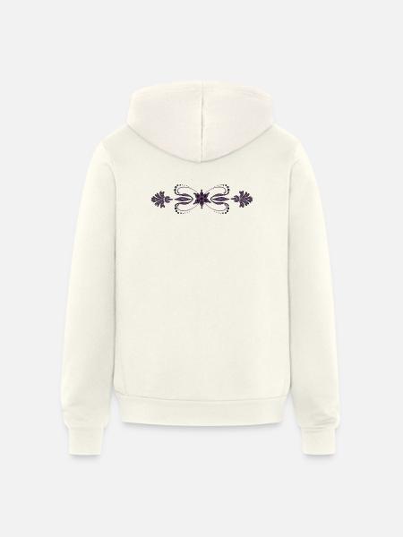 Ornament - Unisex Full Zip Hoodie - vintage white