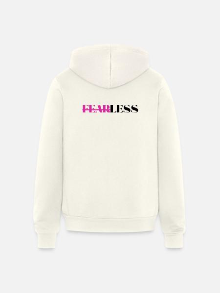 Fearless - Unisex Full Zip Hoodie - vintage white