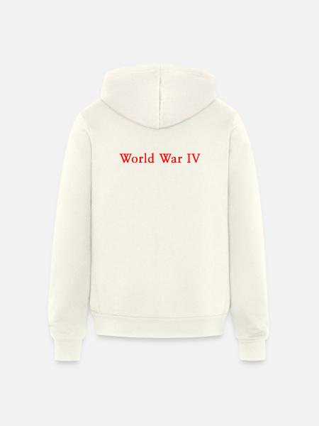 WORLD WAR 4 - Unisex Full Zip Hoodie - vintage white