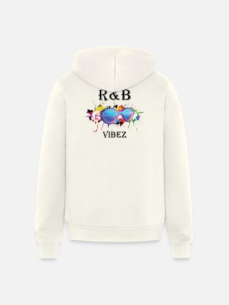 Hip Hop Neon Splash Sunglasses - Unisex Full Zip Hoodie - vintage white