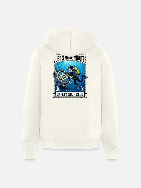 Ocean Soul Divers - Unisex Full Zip Hoodie - vintage white