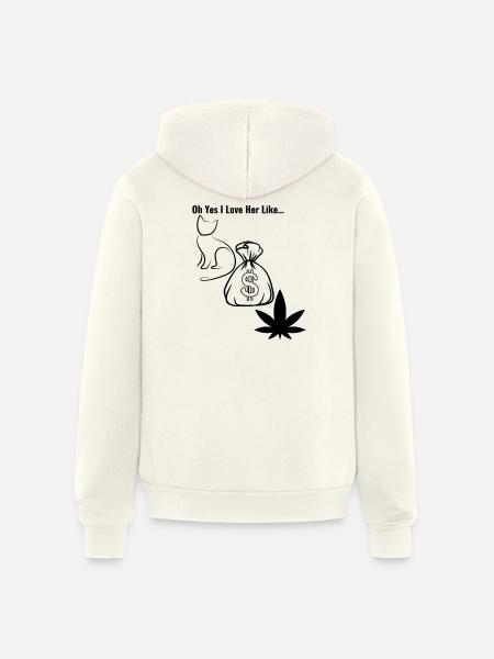 PMW - Unisex Full Zip Hoodie - vintage white