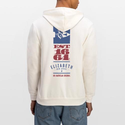 American Original - Rebel E 1664 - RWB - Unisex Full Zip Hoodie