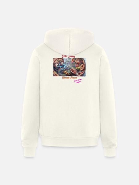 Cell- Sense - Unisex Full Zip Hoodie - vintage white