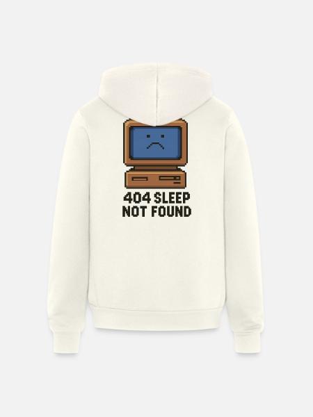 404 Sleep Not Found - Unisex Full Zip Hoodie - vintage white