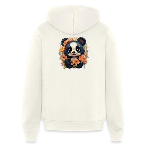 Panda Blossom Harmony - Unisex Full Zip Hoodie