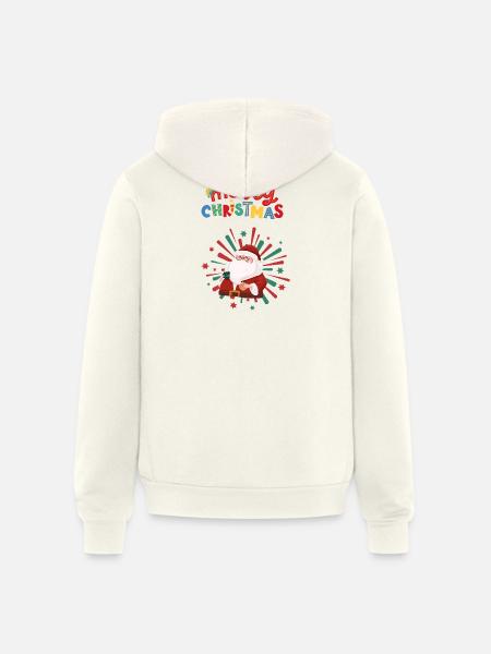Christmas_Design - Unisex Full Zip Hoodie - vintage white