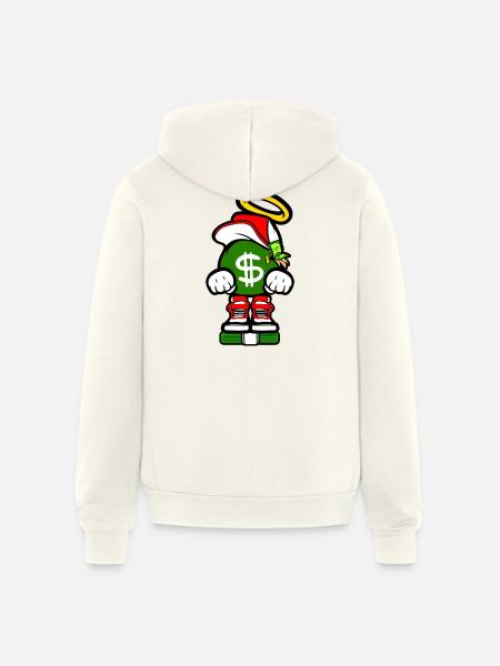 money - Unisex Full Zip Hoodie - vintage white