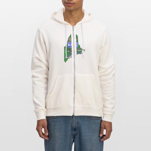 Color Welcome (Front) MMoME.org (Back) - Unisex Full Zip Hoodie