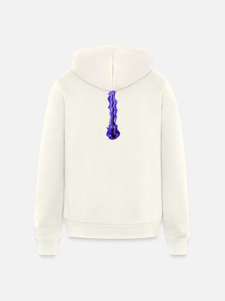 Violet Ember Dagger - Unisex Full Zip Hoodie - vintage white