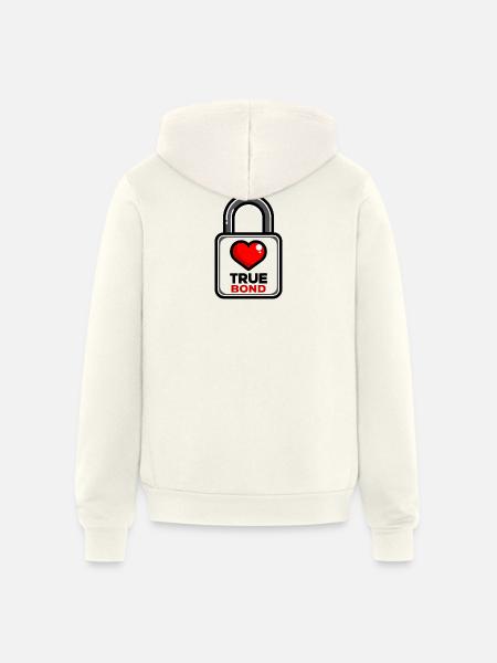 a-simple-flat-vector-padlock-with-clean-rounded - Unisex Full Zip Hoodie - vintage white