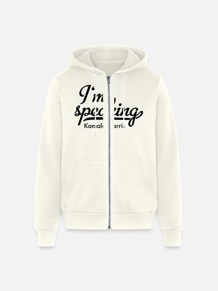 I'm speaking - Unisex Full Zip Hoodie - vintage white