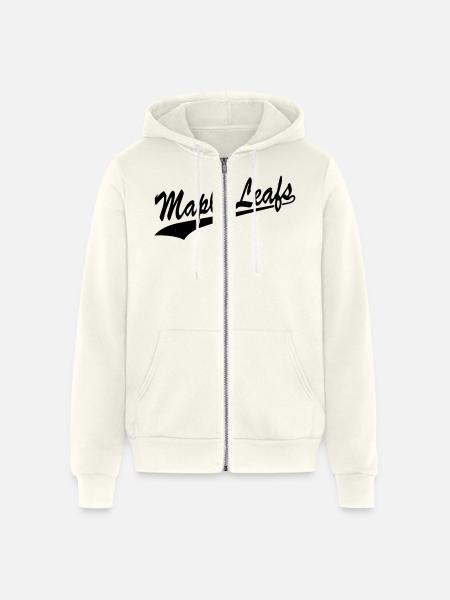 Maple Leafs - Unisex Full Zip Hoodie - vintage white