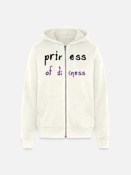 Princess of Darkness - Unisex Full Zip Hoodie - vintage white
