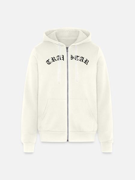 Trap Star - Unisex Full Zip Hoodie - vintage white