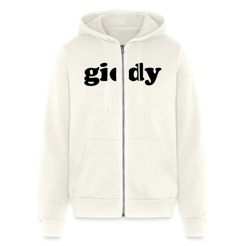 Funny Quote - GIDDY - Bella + Canvas Unisex Full Zip Hoodie