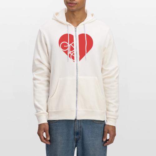 Bike in heart - Unisex Full Zip Hoodie