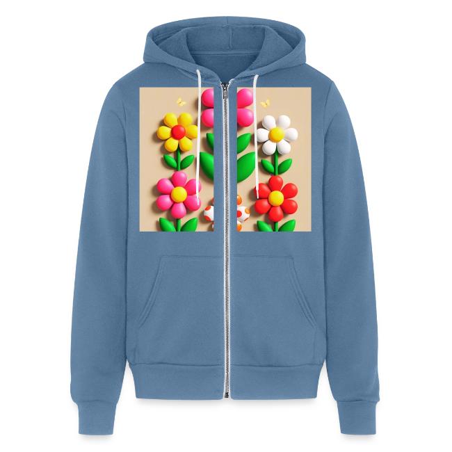 3D Flowers and Butterflies in Amber, Floral Design