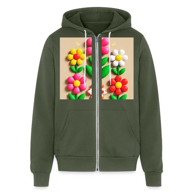 3D Flowers and Butterflies in Amber, Floral Design