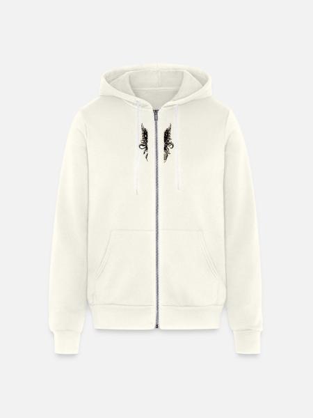 Guardian Angel - Unisex Full Zip Hoodie - vintage white