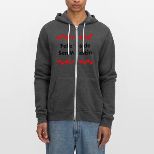 February Celebrating Valentine's Day, February 14 - Unisex Full Zip Hoodie