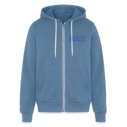 AOEU Collegiate Lockup (Dark Blue) - Unisex Full Zip Hoodie