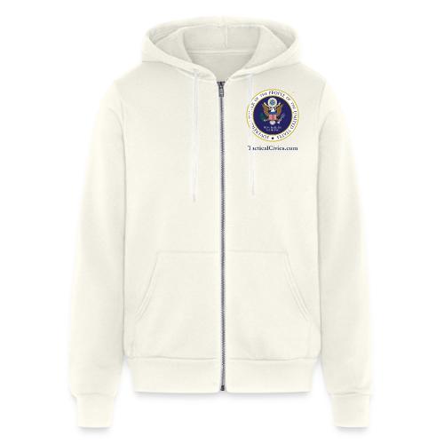 The People's Seal with blue url - Unisex Full Zip Hoodie