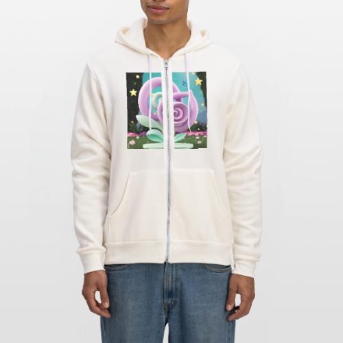 Lila Bloom | Double Floral Eco-Inspired Art - Unisex Full Zip Hoodie