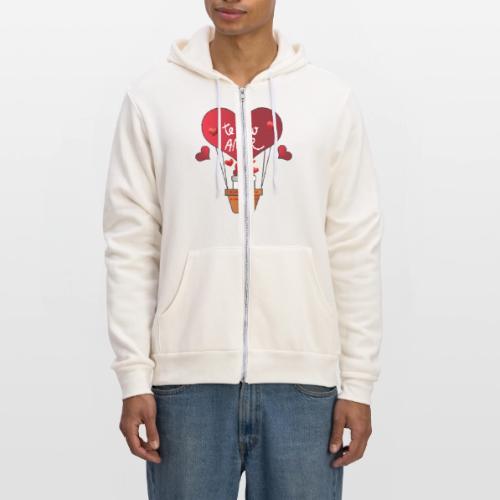Fashion Valentine's Day Hearts, Gifts February 14 - Unisex Full Zip Hoodie