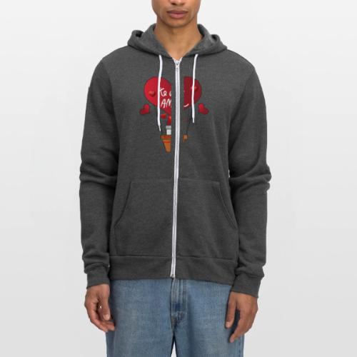 Fashion Valentine's Day Hearts, Gifts February 14 - Unisex Full Zip Hoodie