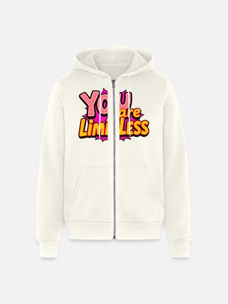 You Are Limitless - Unisex Full Zip Hoodie - vintage white