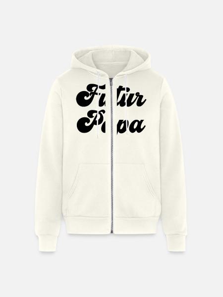 Futur Papa - Unisex Full Zip Hoodie - vintage white