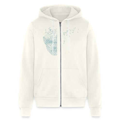Geometric brain logo - Unisex Full Zip Hoodie