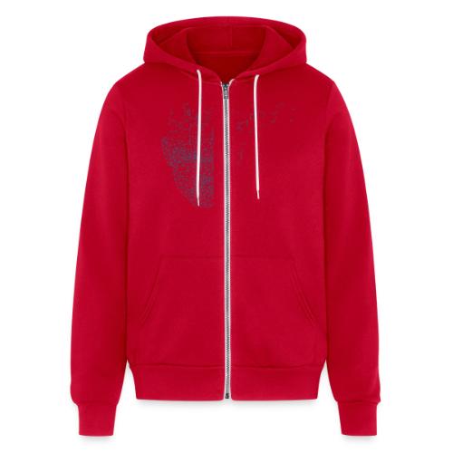 Geometric brain logo - Unisex Full Zip Hoodie