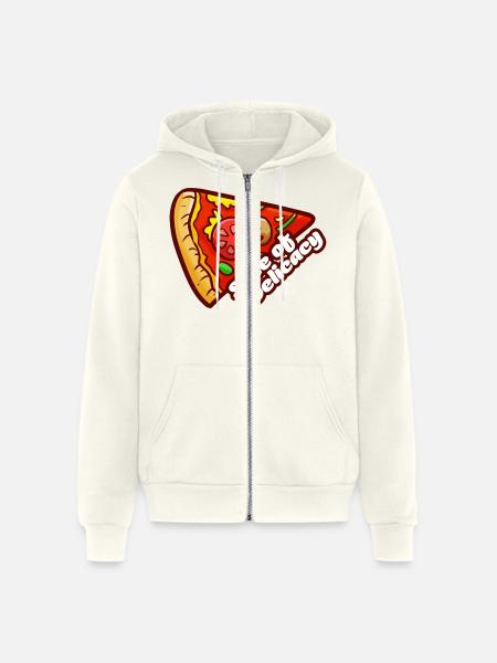 Slice Of Delicacy - Unisex Full Zip Hoodie - vintage white