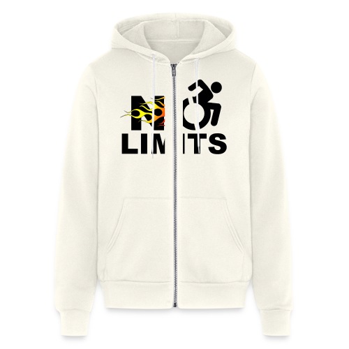 No limits for this wheelchair user * - Bella + Canvas Unisex Full Zip Hoodie
