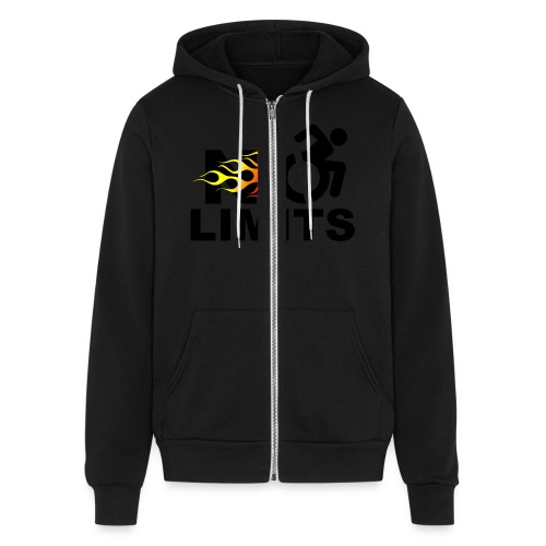 No limits for this wheelchair user * - Bella + Canvas Unisex Full Zip Hoodie