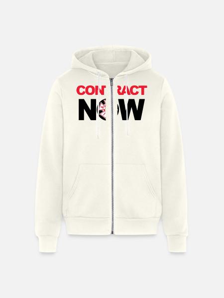 Contract now snl t shirt - Unisex Full Zip Hoodie - vintage white
