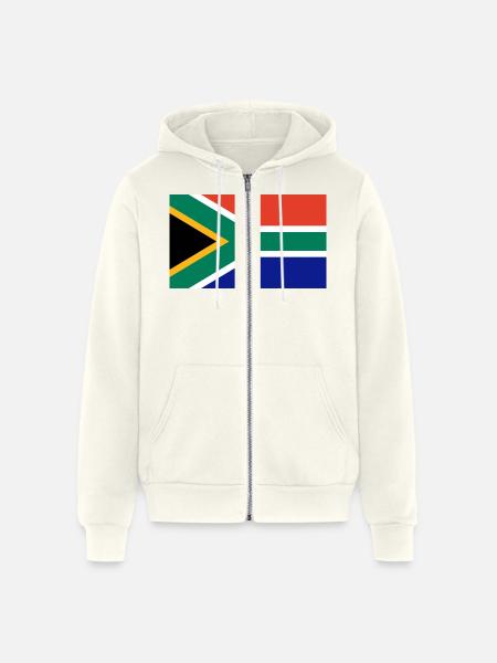 South Africa - Unisex Full Zip Hoodie - vintage white