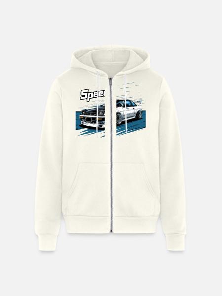 Toyota AE86 - Unisex Full Zip Hoodie - vintage white