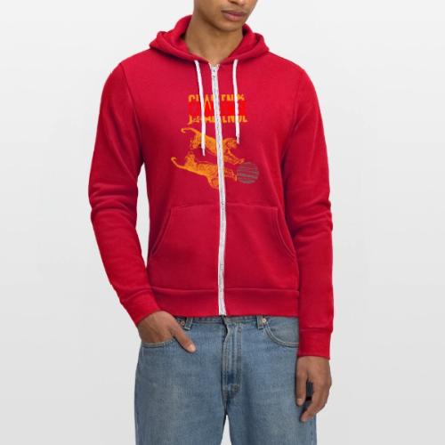 Double tiger fashion, jungle feline animals. - Unisex Full Zip Hoodie