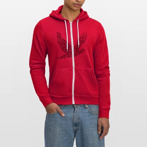 DOVE Peace in FLIGHT - Unisex Full Zip Hoodie