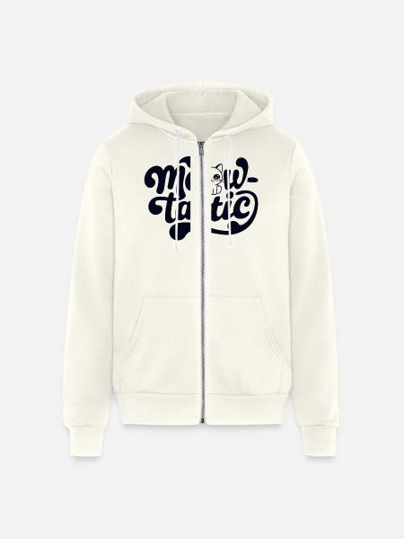 Cat Meow-Tastic Fantastic - Unisex Full Zip Hoodie - vintage white