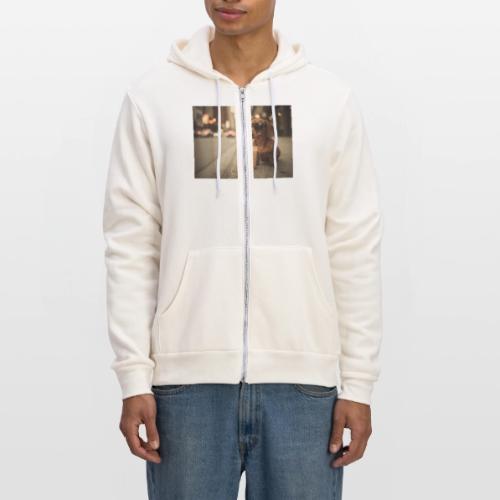 Funny Dachshund Iced Coffee Lover Tee - Unisex Full Zip Hoodie