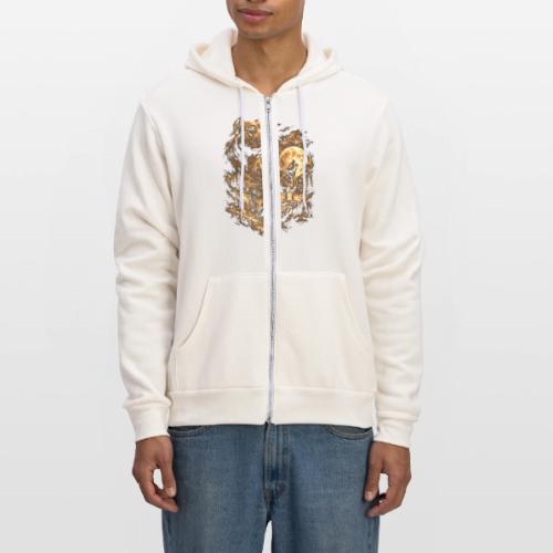 Pit Bull Howling Moon Fantasy Forest Tee - Unisex Full Zip Hoodie
