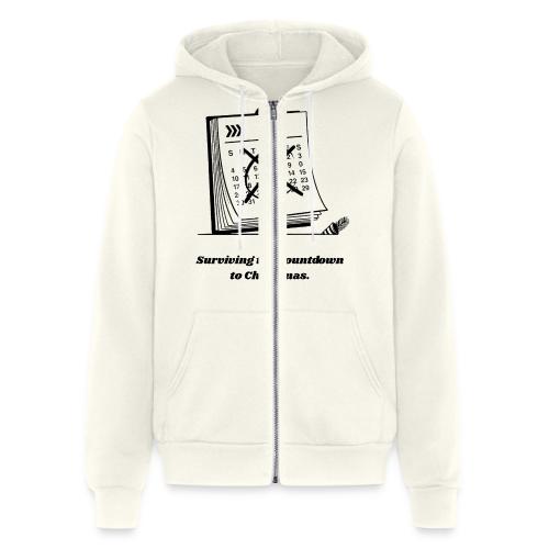 Countdown to Christmas T-Shirt - Unisex Full Zip Hoodie