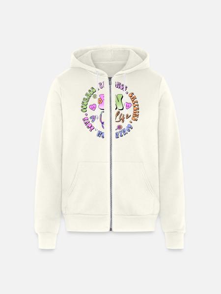 Emergency Nurse circle - Unisex Full Zip Hoodie - vintage white