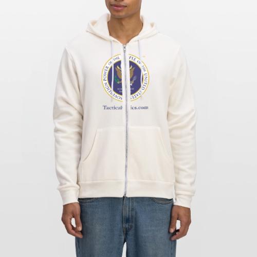 The People's Seal with blue url - Unisex Full Zip Hoodie